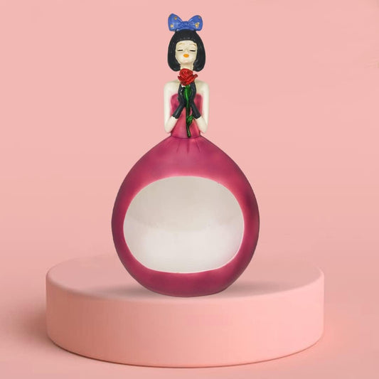 Versatile Doll Shaped Figurine Home Decor Decor (Pack of 1, Pink)