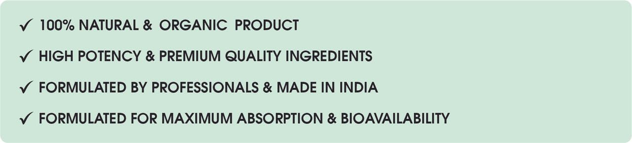 Text on a light green background highlighting product features.