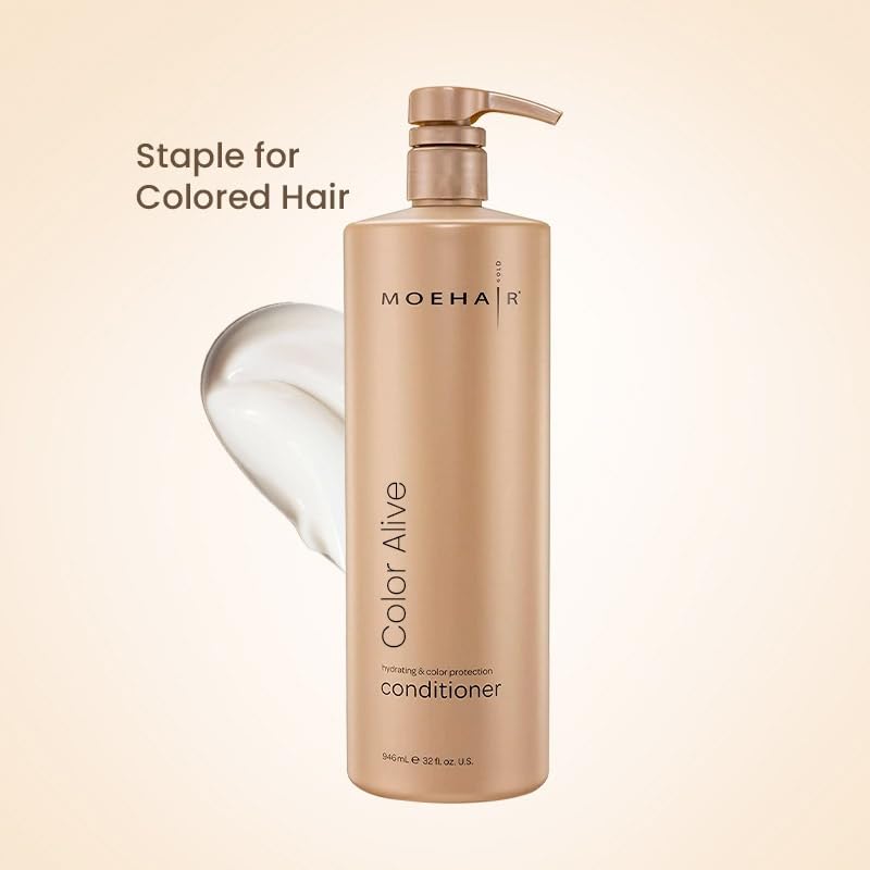 Moehair Color Alive Conditioner - 946ml | Improves hydration, Smoothens frizz, Nourishment, soothes colored hair