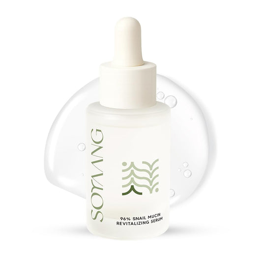 Soyaang 96% Snail Mucin Revitalizing Serum with Niacinamide & Aloe Vera | Repairs Acne Scars, Boosts Hydration & Firms Skin | Lightweight K-Beauty Formula | 30ml