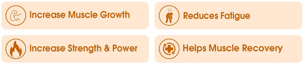 Four benefits of a supplement on a beige background