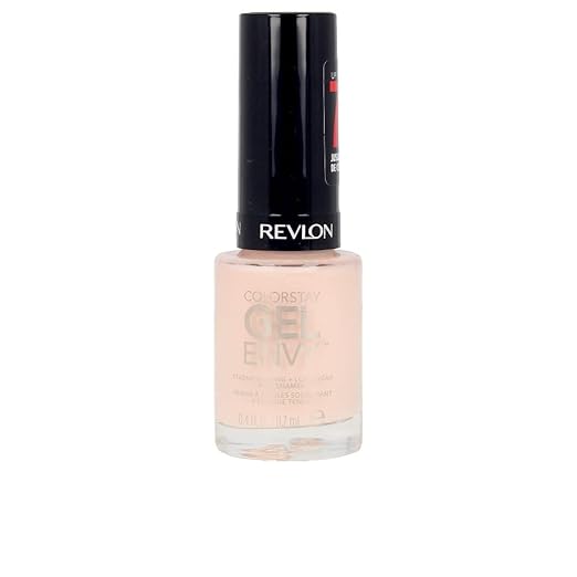 Revlon ColorStay Gel Envy Longwear Nail Polish, with Built-in Base Coat & Glossy Shine Finish, in Pink, 015 Up In Charms, 11.7 ml