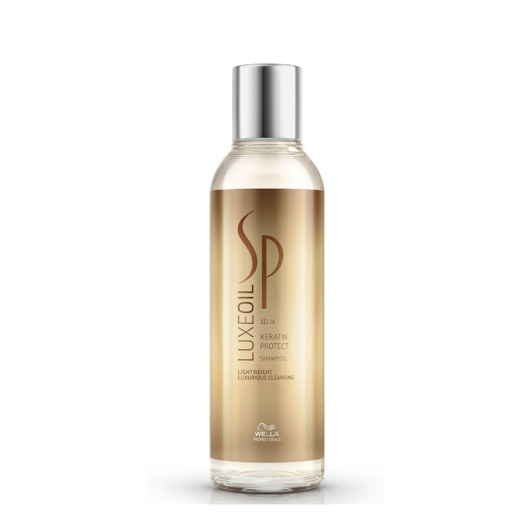 Wella SP Luxe Oil Shampoo bottle on a white background