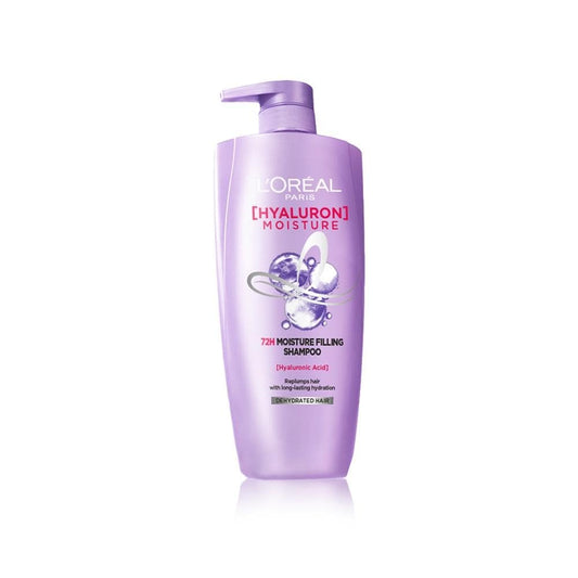 L'Oreal Paris L Oral Moisture Filling Shampoo, With Hyaluronic Acid, For Dry & Dehydrated Hair, Adds Shine Bounce, Hyaluron 72H, 650Ml. | 650Ml