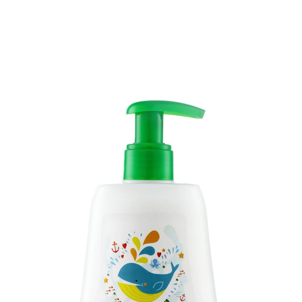 Mamaearth Deeply Nourishing Body Wash For Babies - 400 ml | pH5.5| Infused with Coconut Oil, Orange Essential Oil & Aloe Vera Extract | Deeply Nourishing | Tear-Free & Toxin Free Cleanser |