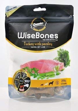 GNAWLERS Wise Bone Turkey with Parsley - 210 Gm (Small),Dog