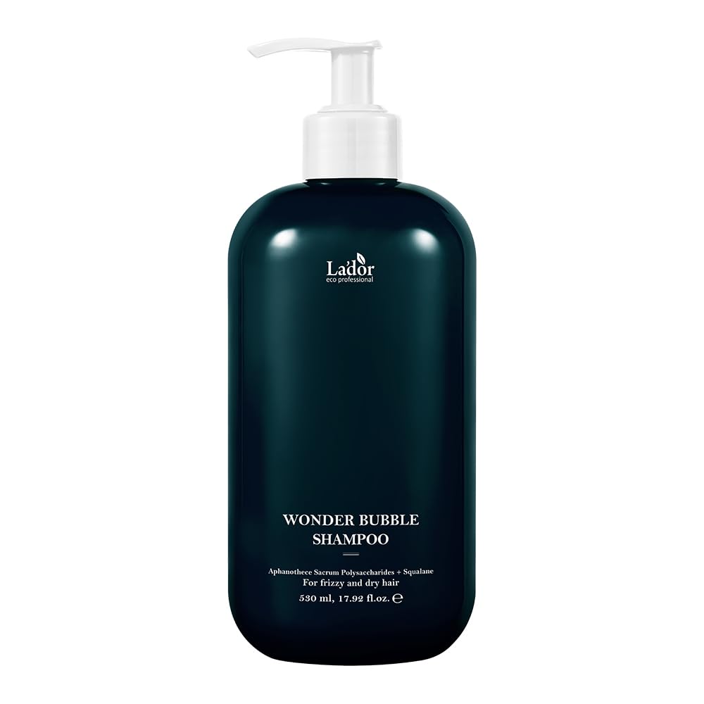 LADOR Wonder Bubble Korean Shampoo for Volume & Shine (530 ML) | Hydrating, Soft, Smooth & Moisturizing Foaming Shampoo | Suitable for Dry, Dull, Coloured, Damaged & Frizzy Hair