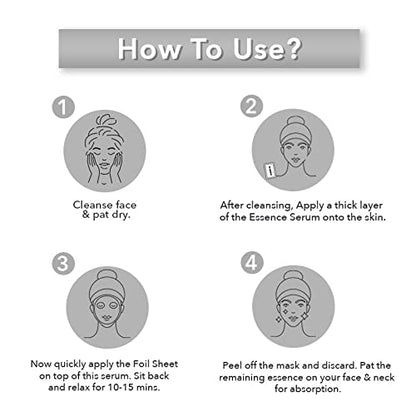 O3+ Power Foil D-Tan Face sheet Mask For Skin Brightening Glowing Tan Removal Oil Control Acne & Fairness Women Men