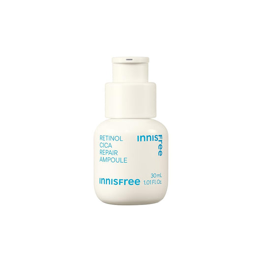 Innisfree Retinol Cica Repair Ampoule 30ml with Hyaluronic Acid, Korean Face Serum for Reducing Skin Blemishe, Improving Skin texture, Nourishing & Revitalizing, Hydrating, Soothing, & Strengthening