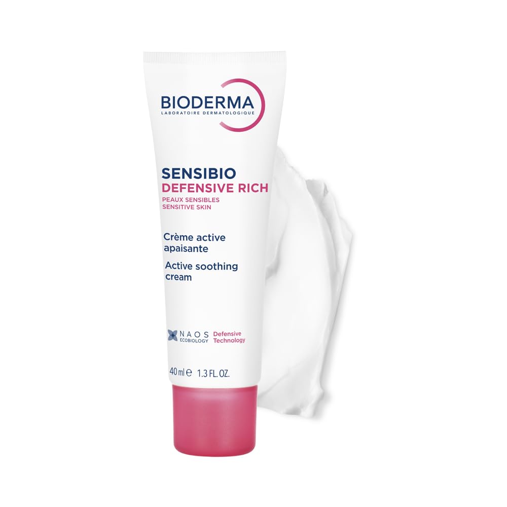 Bioderma Sensibio Defensive Rich cream bottle on a white background