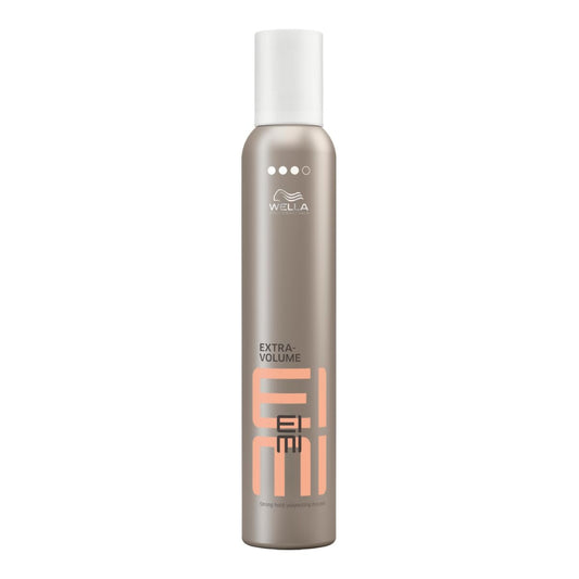 Wella EIMI Extra Volume hair product bottle on a white background