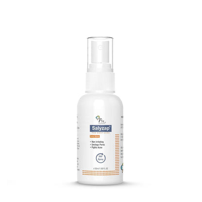 Fixderma 2% Salicylic Acid Salyzap Body Acne Spray For Acne on Back, Shoulders, Neck & Chest to improve Breakouts & Uneven skin texture for Women & Men - 50ml