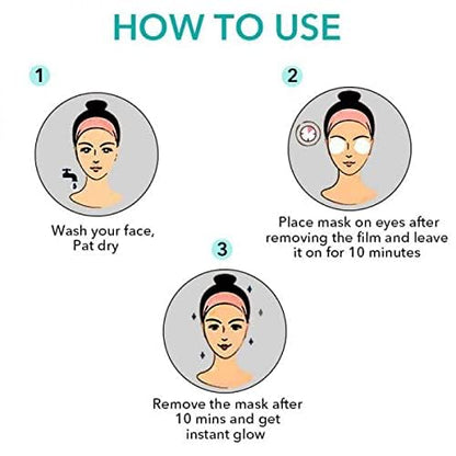 O3+ Power Brightening Eye Cellulose Mask for Collagen Whitening Moisturizing Under Eye Dark Circle Remover sheet mask (Single use only) 5G