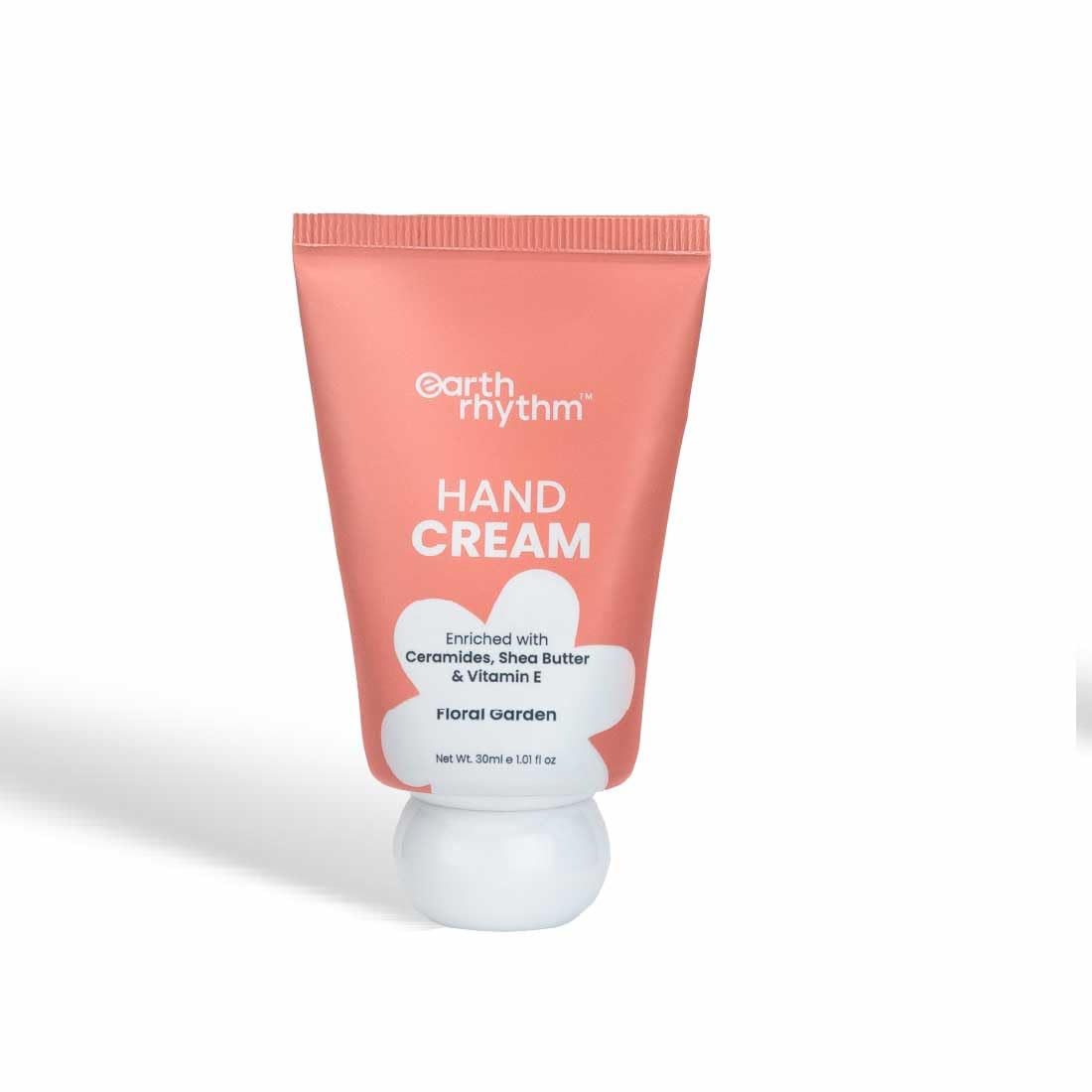 Earth Rhythm Softening Hand Cream, Locks Moisture with Ceramides, Fast Absorbing, No Silicones - Floral Garden