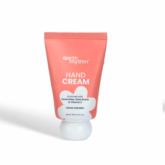 Earth Rhythm Softening Hand Cream, Locks Moisture with Ceramides, Fast Absorbing, No Silicones - Floral Garden
