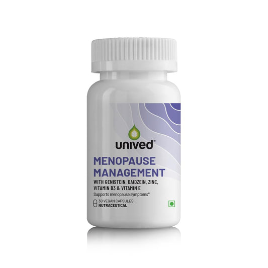 Zephivo Unived Menopause Management | Provides Relief from Menopausal Symptoms such as Hot Flashes, Night Sweats, Mood Swings, & more | 30 Vegan Caps
