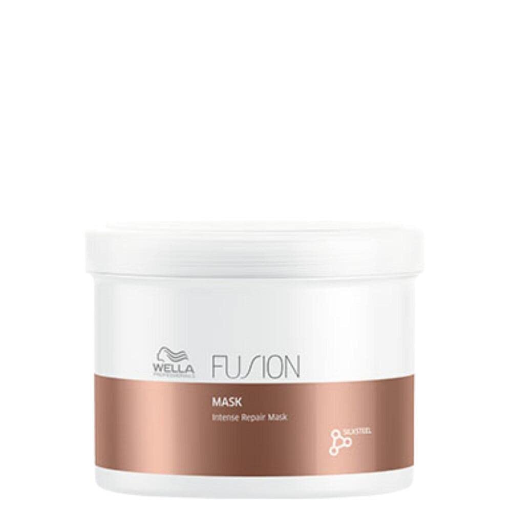 Wella Fusion mask jar on a white background