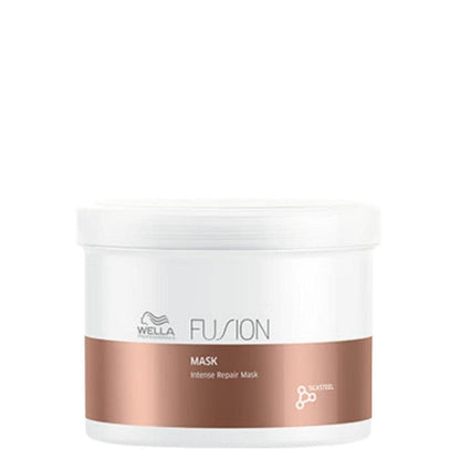 Wella Fusion mask jar on a white background