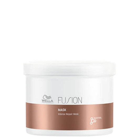 Wella Fusion mask jar on a white background