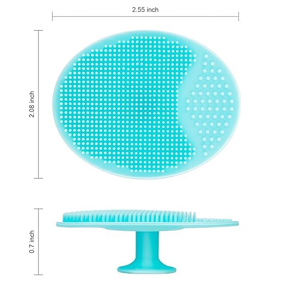 KROYWEN Soft Silicone Back Scrubber Long Handle Bath Brush + Body Scrubber Bath Brush + Scalp Massager for Hair + Face Scrubber Brush, Combination Combo, Super-Exfoliating & Lathering Body Scrubber, Shower Brush (7 Pcs Combo)