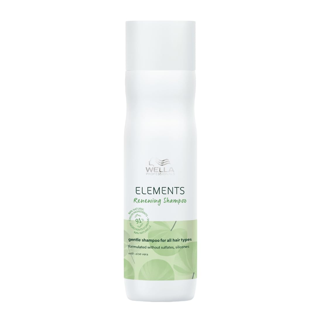 Wella Elements shampoo bottle on a white background