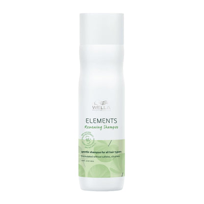 Wella Elements shampoo bottle on a white background