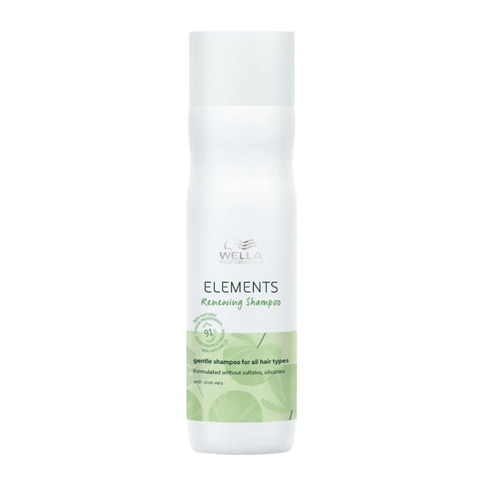 Wella Elements shampoo bottle on a white background