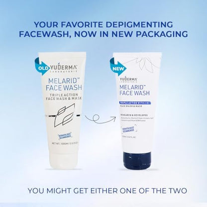 YUDERMA Melarid Triple Action Face Wash & Mask, 100 Gm