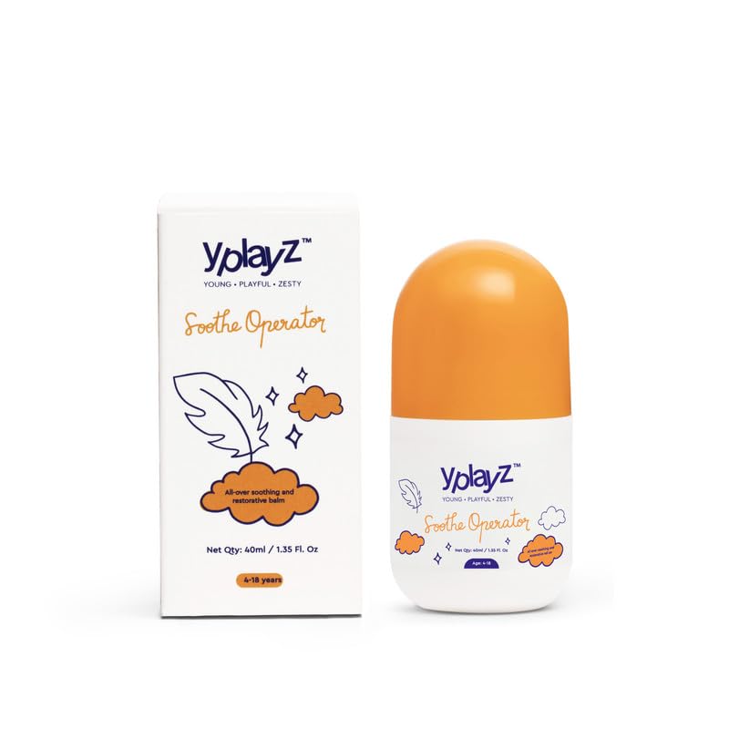 YPlayZ Soothe Operator Roll-On Moisturiser with Ceramides 40ml, Mess-Free Roll-On Design Allows Quick And Targeted Application On The Face And Body Without Sticky Hands Or Product Wastage