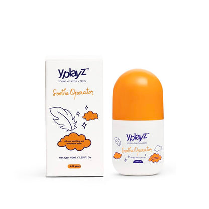 YPlayZ Soothe Operator Roll-On Moisturiser with Ceramides 40ml, Mess-Free Roll-On Design Allows Quick And Targeted Application On The Face And Body Without Sticky Hands Or Product Wastage