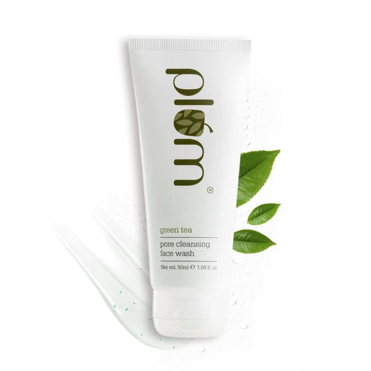 Plum 15% Vitamin C Face Serum 10ml and Plum Green Tea Pore Cleansing Face Wash 50ml Combo