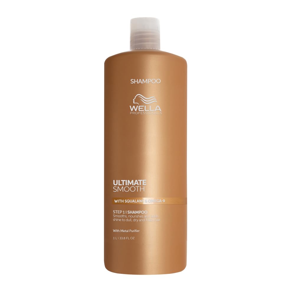 Wella shampoo bottle on a white background