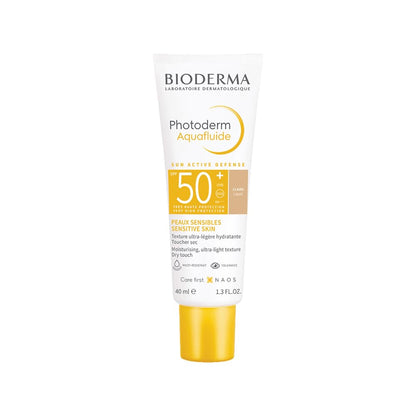 Bioderma Photoderm AquaFluide sunscreen bottle on a white background