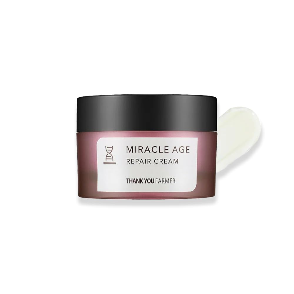 THANKYOU FARMER Miracle Age Repair Cream (50ml) Korean Anti-Aging Face Cream | Deep Hydration, Dark Spot Remover & Firming Anti-Wrinkle Face Cream | Nourishing Moisturizer for All Skin Types