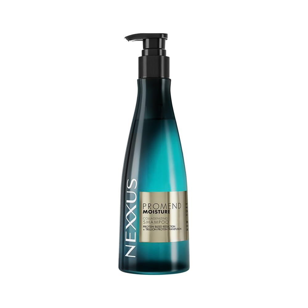 Nexxus shampoo bottle with pump on a white background