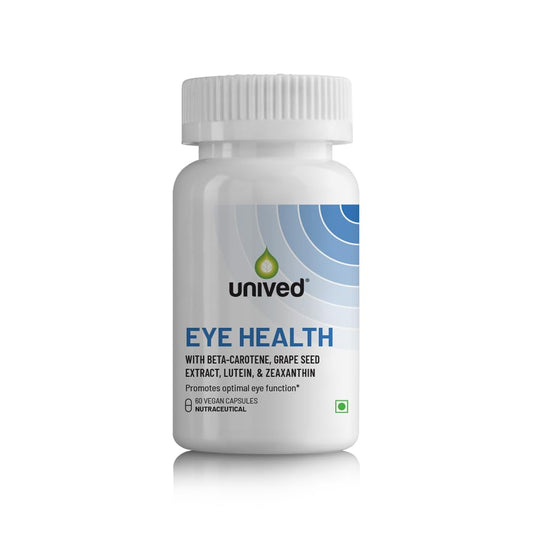 Zephivo Unived Eye Health | Lute-gen® & Zea-Gen® (Lutein : Zeaxantin), Grape Seed Extract, Vegan Vitamins D3, B12, A, and Zinc | for Macular Degeneration, Blue Light, Dry Eyes, Vision Support | 60 Caps
