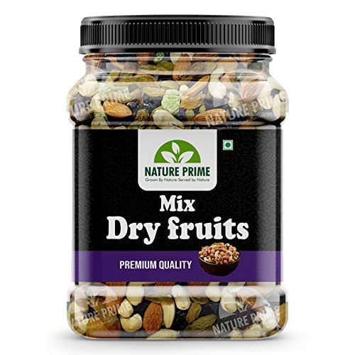 Nature Prime Premium Mix Dry Fruits and Nuts with Almonds| Cashew| Kishmish | Apricot | Black Raisins | kiwi | Dry Fruits, Seeds & Nuts