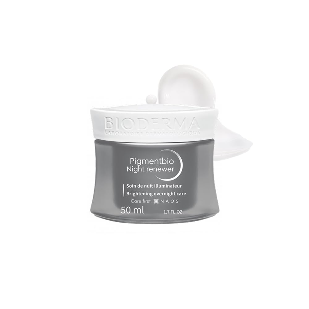Biotherm night cream with white cap on a white background