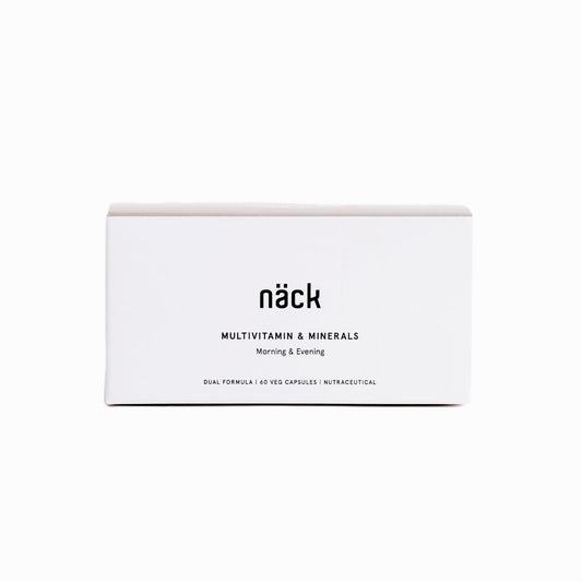 Näck Multivitamin & Mineral Dual Formula | Morning & Evening Formula | Superior Absorbency | 100% RDA for 21 Essential Vitamins and Minerals | 60 Veg Capsule