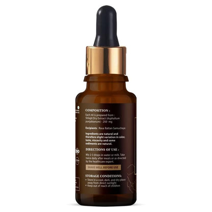Nirvasa Pure Shilajit Liquid (30ml) | 100% Natural Himalayan Shilajeet Extract | Boosts Energy, Stamina, Strength & Vitality | Supports Immunity, Muscle Health & Performance | For Men & Women