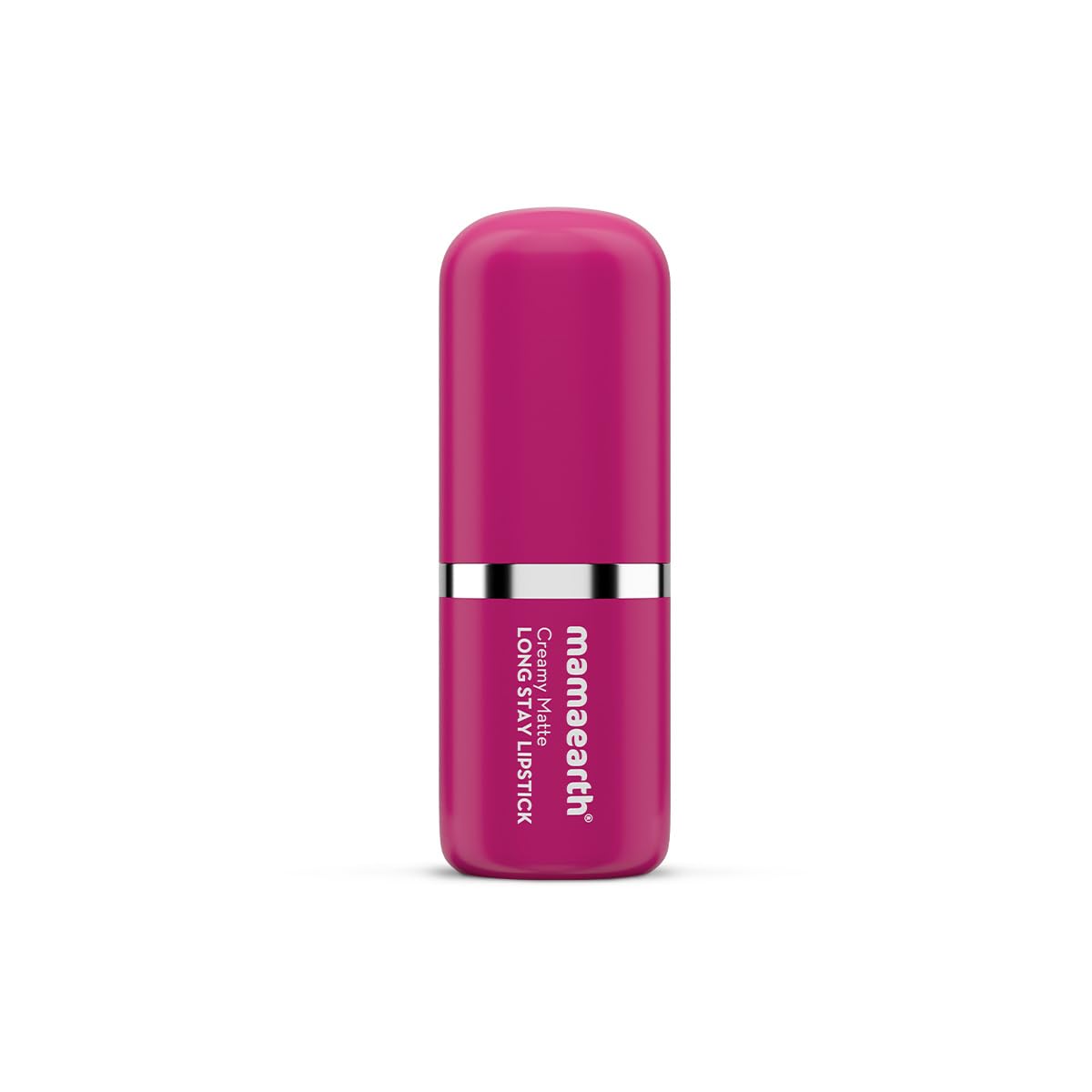 Mamaearth Creamy Matte Long Stay Lipstick with Murumuru Butter and Vitamin E for 8-Hour Long Stay (Flakeproof & Non-Drying | Intense Color Payoff) | 4.2g - Pink Camellia