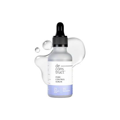 Deconstruct Pore Control Face Serum |2% Salicylic Acid 3% Niacinamide Serum For Acne, Acne Marks, Open Pores & Blackheads | Controls Oil | Beginner Friendly | 30ml