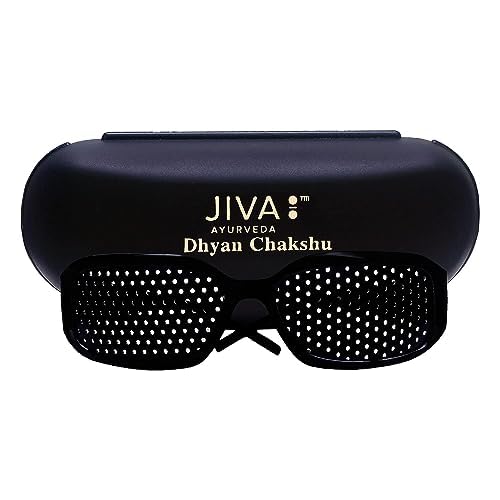 Jiva Dhyan Chakshu | Pin Hole Glasses Designed on Ayurvedic Tratak Principle | Trains and Strengthens Eye Muscles and Improves Vision Naturally | Soothes Irritation & Redness