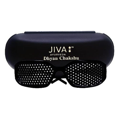 Jiva Dhyan Chakshu | Pin Hole Glasses Designed on Ayurvedic Tratak Principle | Trains and Strengthens Eye Muscles and Improves Vision Naturally | Soothes Irritation & Redness