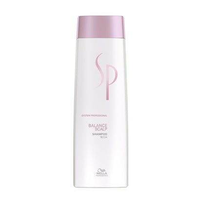 Wella SP Balance Scalp shampoo bottle on a white background
