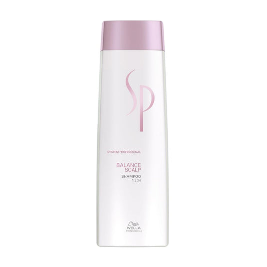 Wella SP Balance Scalp shampoo bottle on a white background