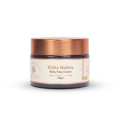 Jar of Khilta Mukhra Baby Face Cream on a white background