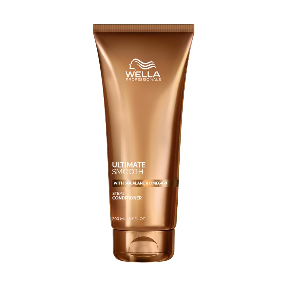 Wella Professionals Ultimate Smooth conditioner bottle on a white background