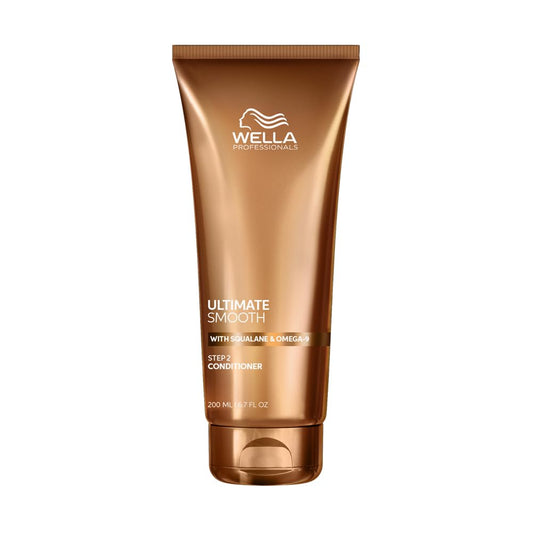 Wella Professionals Ultimate Smooth conditioner bottle on a white background