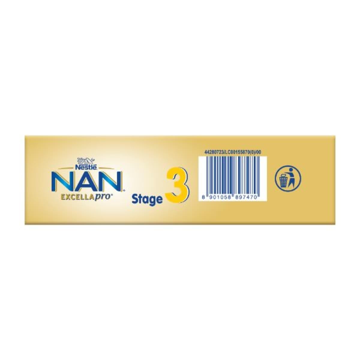 Nestlé NAN EXCELLAPRO Nan Stage 3 Follow-Up Formula Milk Powder For Babies, 12-24 months, With DHA, ARA, 400g Pouch in Box